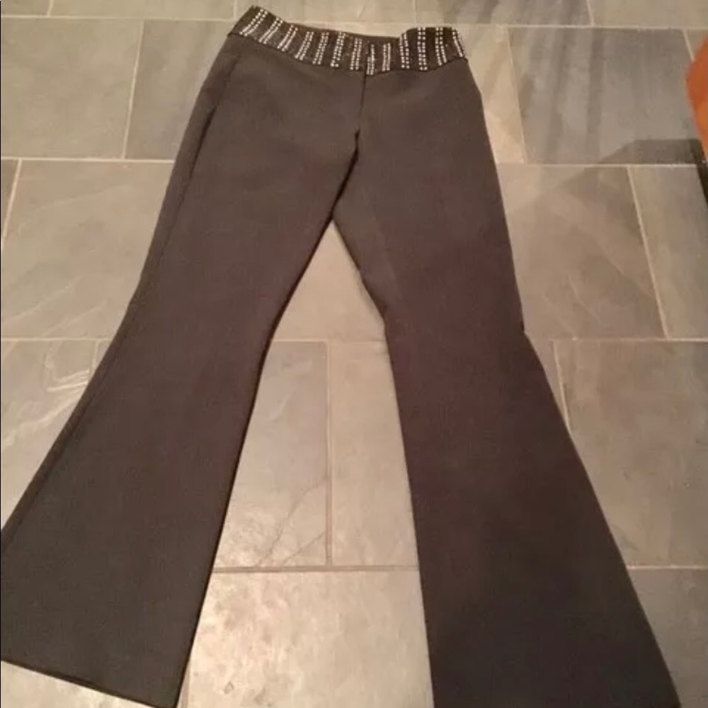 Cache rhinestone waist dress past - black